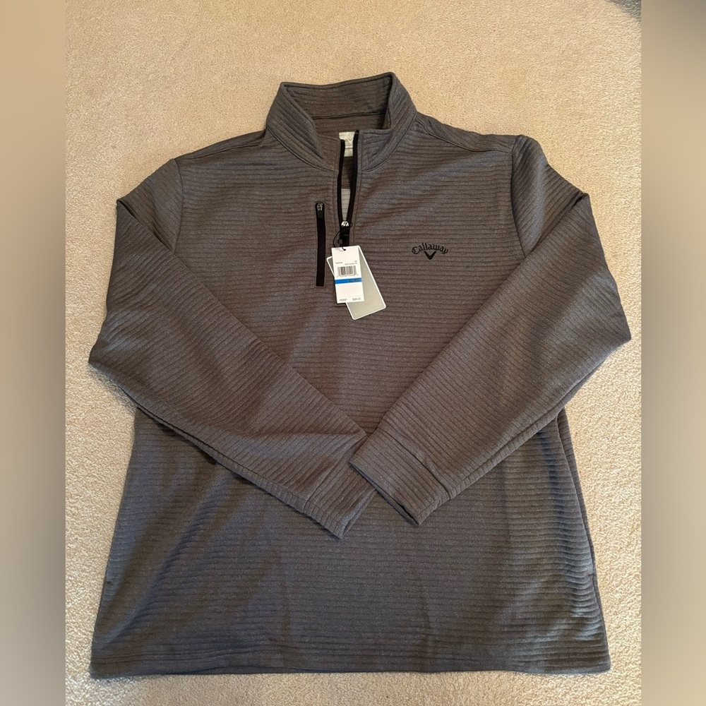 BNWT Men’s Callaway Golf Heavy Quarter Zip XL